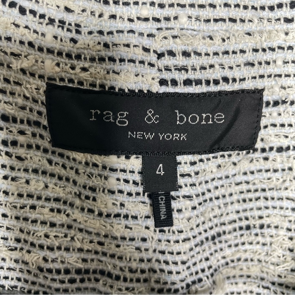 Rag & Bone Ames Deconstructed Textured Jacket Bla… - image 6